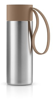 Eva Solo | to-Go-Becher 12oz | Doppelwandiger Thermobecher mit Vakuum | Dänisches Design, Funktionalität und Qualität | Mokka