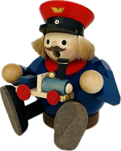 Richard Glaesser Räuchermännchen Modellbahnfreund aus Seiffen im Erzgebirge, 26632