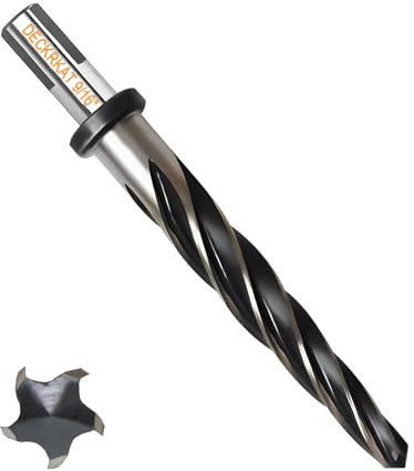 9/16Reamer Drill Bit for Metal, M2 HSS Taper Reamer for Steel, Alloy, Wood, Plastic to Align, Enlarge Holes – 5-Spiral Flutes, 1/2Non-Slip Shank, 14mm Car Reamer, Bridge Construction Reamer.