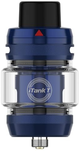 Vaporesso iTank T Atomizer | 6ml Auto-Open Top Fill Tank Fit Gti Mesh Coil(Gti 0.2 Ω / 0.4Ω Coil) for GEN 200 /GEN 80S/Armour Max/Armour S/GEN MAX/GEN SE Mod Vape Tank No Nicotine (Azul)