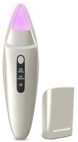 Plasma-Ozon-Akne-Entferner-Maschine, ROMMQB Professionelle Ozon Hochfrequenzstab Gesicht mit 3 Stufen, Tragbare Lichttherapie Gesichtsmassagegerät Gegen Falten für Anti Akne Pickel, Narben Entferner