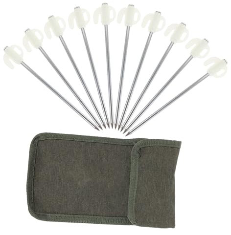 Hemobllo Zelt-heringe Set Leuchtende Langlebige Zeltheringe Für Camping Garten Und Outdoor-aktivitäten Teiliges Set Mit Praktischer Aufbewahrungstasche