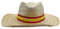 10 Sombreros de Paja con Cinta Bandera España Para Grupos: Despedidas, Peñas, Ferias, Eventos Patrios, Capeas o Viajes de Verano | Accesorio Ideal para Grupos y Fiestas