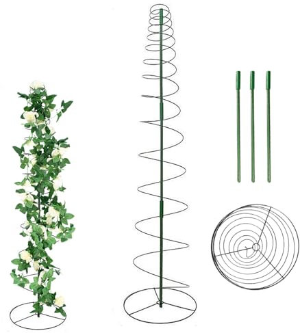 Palaufr Enrejado para plantas trepadoras para uso al aire libre | Soporte para plantas trepadoras y enrejado para - Pirámide de enredaderas resistente a la intemperie para plantas de interior como