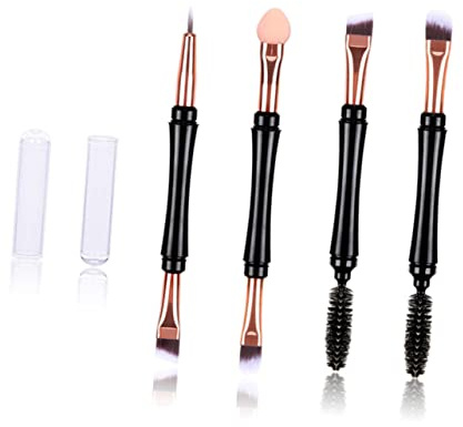 Healvian 3pezzi Kit Pennelli Trucco Professionale Strumenti per Trucco per Donne Morbido Pennello per Cosmetici Doppio Scopo
