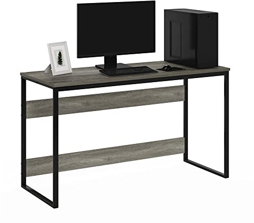 Furinno Moretti Escritorio de computadora, Escritorio Gaming, Escritorio de Oficina, 52 de Ancho, para Oficina en casa, Gaming, Estudio, Roble Gris