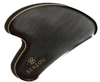 SENZOU Gua Sha aus Edelstahl – Gesichtsmassage & Lifting Tool | Für strahlende & definierte Gesichtskonturen | Beauty-Routine für Zuhause | Wellness- & Self-Care-Rituale