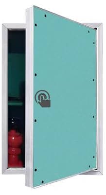 Generico Pannello di Accesso Idraulico/Elettrico Nascosto, Porte di Accesso con Serratura a Chiusura Magnetica per cartongesso, sportello di ispezione Piatto verniciabile, Apertura a pressi