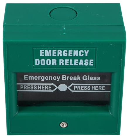 Hohopeti Pulsante di Emergenza Antincendio Ripristinabile Interruttore di Controllo per Uscita di Sicurezza Pulsante Manuale per Allarme Incendio Compatibile Sistemi Tradizionali per