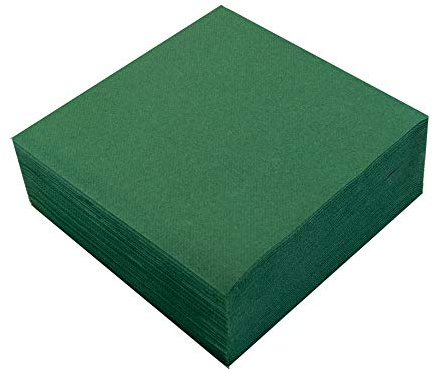 MORIGAMI Servilleta 40x40, Airlaid, pliegue 1/4, 50 servilletas, Verde (SER41006780)