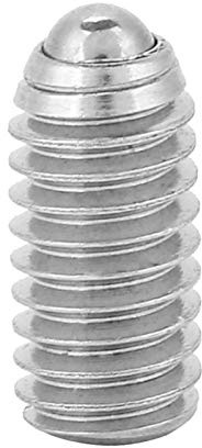 Vite a ricircolo di sfere di posizionamento esagonale, 20 pezzi M3 * 8/10 Vite a stantuffo a sfera con molla esagonale con filettatura in acciaio inossidabile(M3 * 8 (20 pezzi))
