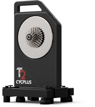 CYCPLUS T2 Bici con Ruote, Motore BLDC, Allenamento Intelligente, Bici da Strada, Indoor Riding – 2000 W, Compatibile con l'Applicazione Zwift