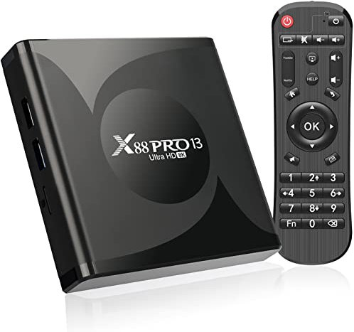 Android 13.0 TV Box, Android Box 4GB RAM 32GB ROM with RK3528 Quad-Core 64bit Cortex-A53 chip, TV Box Support 8K UHD Videos,2.4G/5G Dual WiFi Bluetooth 5.0