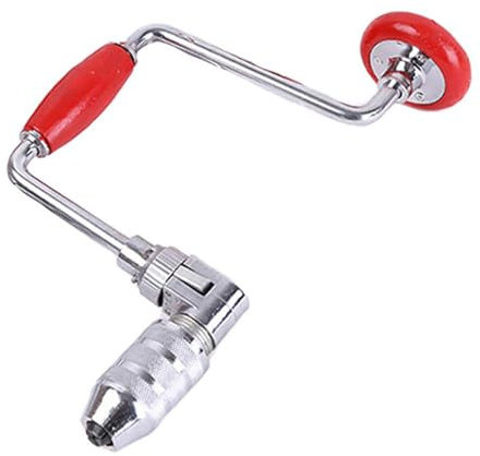 RSBFER Support de Foret pivotant, perceuse à Main à 2 mâchoires, perceuse à manivelle Manuelle, diverses spécifications, Outil de Perforation pour Bois, Plastique et Acrylique,12 inch