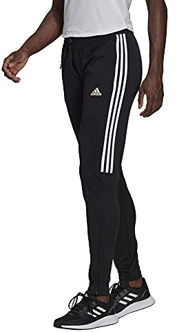 Adidas Damen Sereno AEROREADY Cut 3-Stripes Slim Tapered Pants, Black/White, L