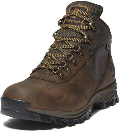 Timberland Men's Mt. Maddsen Mid Leather WP Chukka Boat, Dark Brown, 8 UK