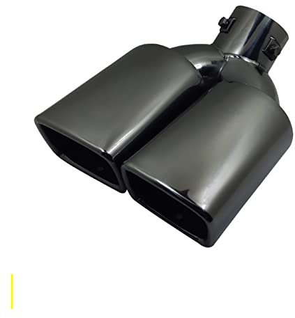 Auto Auspuff Endrohr 1 STÜCK 63mm Gloss Black Bend Universal Auto Auspuffanlagen Düse Schalldämpfer Endrohr Edelstahl Endrohrblenden