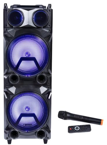 Generic Longstar LP-FY212 2x 12 8000W Sound System PA DJ Bluetooth Speaker