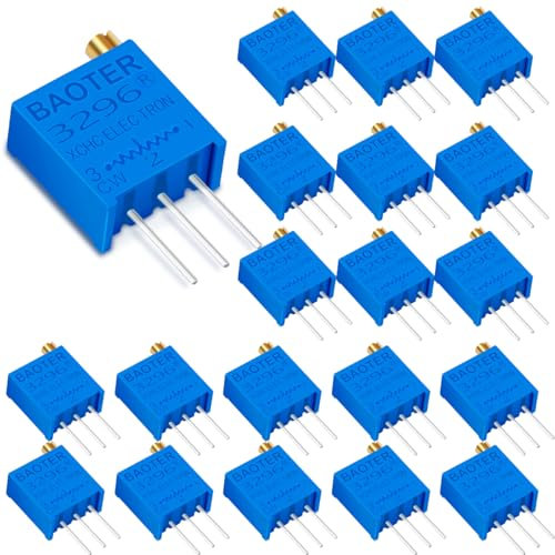 Innfeeltech 20 Stück 50K Ohm Multiturn Trimmer Potentiometer Blau Einstellbarer Variabler Widerstand