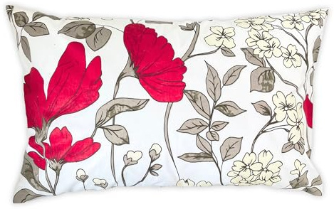 Kissenbezug 40x60 cm - Kopfkissenbezug 100% Baumwolle, Kissenhülle mit Reißverschluss, ideal zum Schlafen und Dekokissen, weich & atmungsaktiv, ohne Füllung, pflegeleicht, Viele Bunte Muster