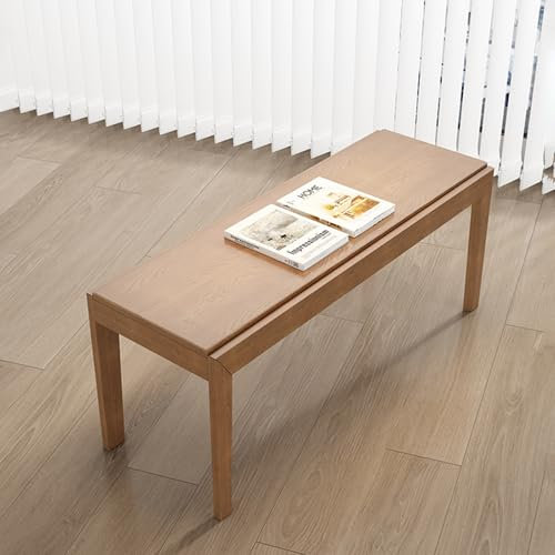SFJATTA Massivholzbeinen Küchenbank, Esstischbank Modern, im Landhaus-Stil Schlafzimmer Eingang Sitzbank, für Esszimmer, Flur, Sitzbank Ohne Lehne(100 * 40 * 46cm/39.4 * 15.8 * 18.1in)