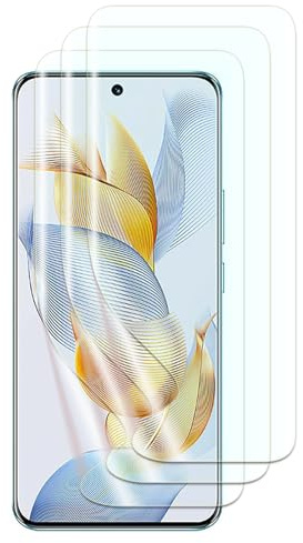 FWKDWHPH 3 Pellicola in TPU compatibile con Honor 90,supporto per impronte digitali,resistente ai graffi,senza bolle,HD Pellicola protettiva per Honor 90