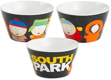 United Labels South Park - Ciotola per cereali, in porcellana, 500 ml, colore: Nero