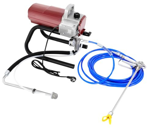 WEIGR Airless Farbspritzgerät 1800W Hochdruck Farbsprühsystem Elektrisches Spritzgerät mit 10m Schlauch | Spritzpistole für Wandfarbe, Lack, Lasur & Fassaden