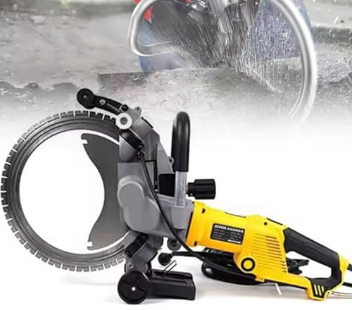 Sega elettrica toroidale per calcestruzzo con abbattimento polveri ad acqua, sega per calcestruzzo, sega circolare per calcestruzzo con lama, per granito, porcellana, calcestruzzo,WithToolbox