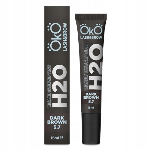 Augenbrauen-Wimpernfarbe OkO H20 Liquid Hybrid Tint Dark Brown 5.7, 15ml
