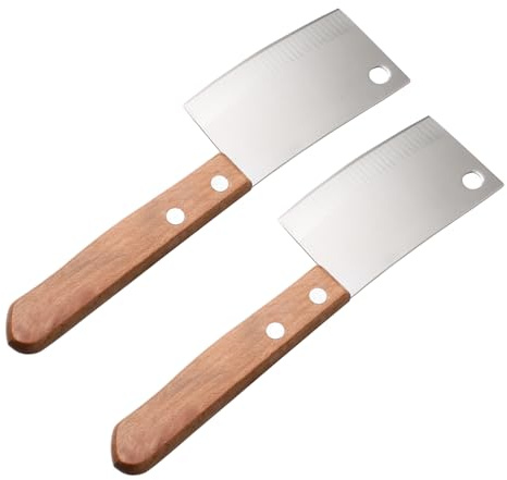 Sosoport Couteau à Beurre en Acier Inoxydable Lot de 2 Mini Couteaux Cuisine Manche en pour Pain Fromage et Gâteaux Ustensiles Cuisine et Pâtisserie