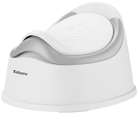 Kidiyana Kinder Töpfchen mit Deckel, Abhaltetöpfchen Baby, Kindertopf mit Spritzschutz, Kindertoilette unterwegs – TÜV geprüft, BPA-frei, Schadstofffrei, Rutschfest