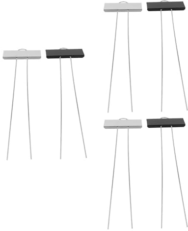 FONDOTIN Set 6 Etichette per Piante da Giardino in Metallo, Marcatori per Piante da Esterno Impermeabili e Resistenti alle Intemperie, Etichette per Vasi e Vivai, per Orto e