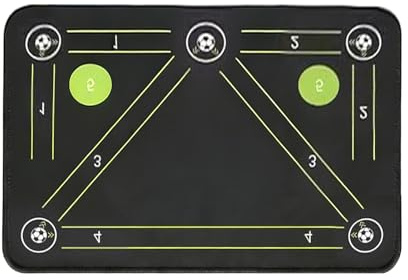 Soccer Skills Mat – Football Training Mat, 50x80cm Anti-Slip Shock Absorption Football Training Pad | Soccer Trainer for Ball Control & Footwork, Kids, Youth Practice | Indoor & Outdoor Sports