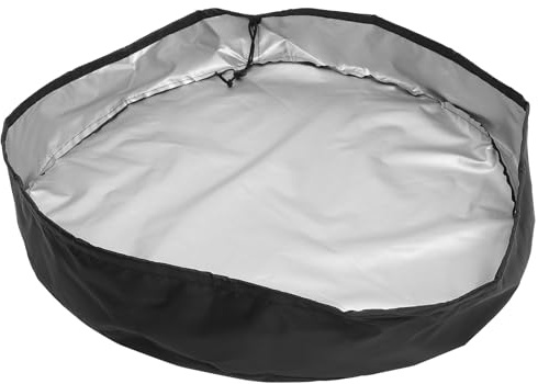 Totority Tapa del Cubo Hogar en Tela Oxford Malla para Evitar Residuos, Cubierta Protectora para Tanque de Agua y Barril de Lluvia Color Aleatorio