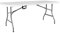 Home Vida Klapptisch, robust, extra stark, Camping, Buffet, Hochzeit, Markt, Garten, Party, Auto, Kofferraum, Picknick, Rollbock, klappbarer Tragegriff, 183 cm, Weiß