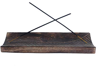 Kaizen Casa Räucherstäbchenhalter aus Holz, Aschefänger, Kerzenhalter, Heimdekoration, Zubehör und Einweihungsgeschenk