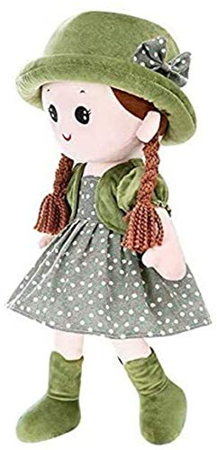 Puppe Kinder Stoffpuppe Mädchen Weichpuppe mit Haaren Kinderpuppe Prinzessin Plüschpuppe Weich Babypuppe Stoff Spielzeug Baby Kuschelpuppe Klein Plüschpuppe Geschenk Geburtstag Wehinachten Ostern