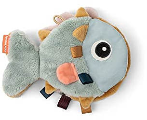 Done by Deer Baby Activity Buch Sea Friends Farbmix - Stoffbuch für sensorische Erkundung und visuelle Stimulation - Spielzeug ab 3 Monaten