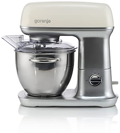 Gorenje MMC 1000 RL Küchenmaschine 7 Geschwindigkeitsstufen/Schüssel 4,5 Liter/ 1000 W Motorleistung / 3D Mixen/SuperSilent/EasyClean/Überhitzungsschutz/Drehzahlregulierung/Champagne