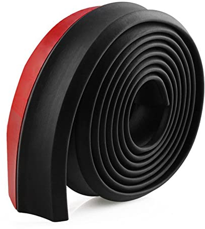 Frontspoiler Lippe 2.5m Original Universal Spoilerlippe Auto Schutz Zum Kleben Gummistreifen Selbstklebend Front StoßFäNger Lip Tuning Frontspoilerlippe Protector für Pkw Truck Suv