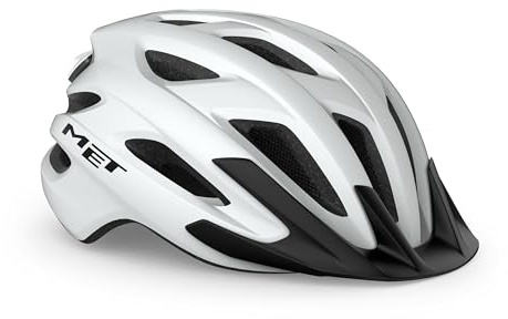 MET Fahrradhelm Crossover, Weiß matt, M, 570013
