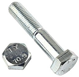 2 Stk Sechskantschraube DIN 960 M16x1,5x90 Feingewinde mit Schaft - Stahl verzinkt