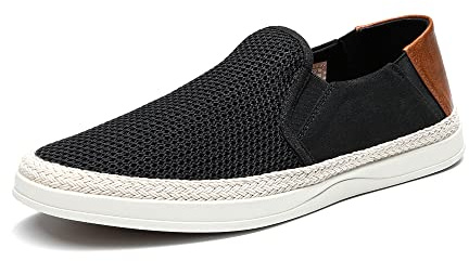 Bruno Marc Mocasín Hombre Casuales Verano Zapatos,Size 41,Negro