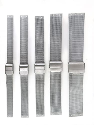 NZZXTO Replacement Stainless Steel Watch Band for Skagen Bering Unisex Watches with Screw