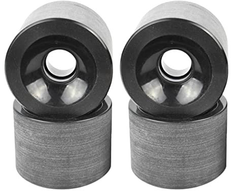 Folpus 4er Pack 70 Mm Longboard PU Räder, Ersatz Skateboard, 78A Härte, Räder, Cruising Rad, äußere Abdeckung, Schwarz