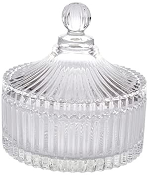 Cabilock Vorratsdosen Glas Vorratsdosen Mit Deckel Bonbonschalen Mit Deckel Bonbondose Trockenwarendosen Gewürzbox Klare Vorratsdose Schauglas Glas Snacks Dose Bonbonteller Großer
