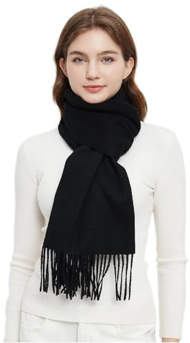Novawo Wool Scarf Soft Warm Winter Scarves Wraps for Women and Unisex