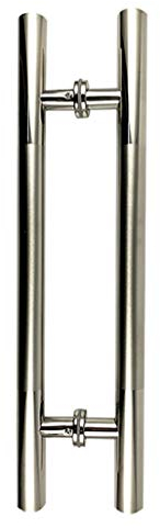 Langlebiger Türgriff aus gebürstetem Edelstahl 304 mit rundem Rohr, Glastür, Push-Pull-Griff, Holztür-Schiebehandlauf (Größe: 38 x 1200 x 800 mm)