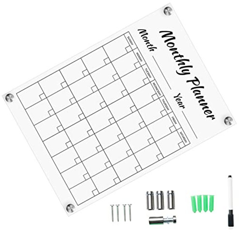 NUOBESTY Transparente Acryltafel Zum Aufhängen Hängende Memotafel Zum Schreiben Wandhängende Nachrichtentafel Für Kreative Leere Tafel Zum Anschreiben